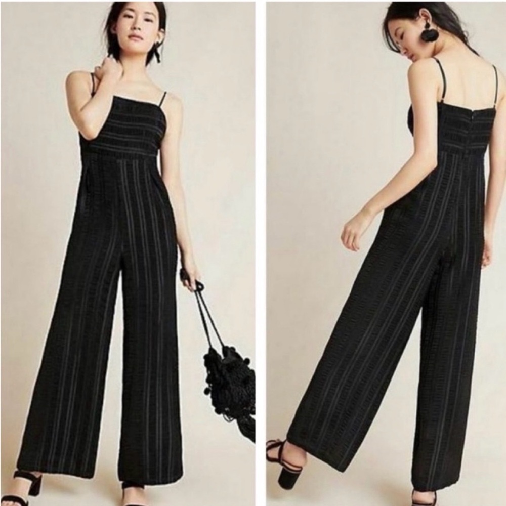 Endless Rose Black Jumpsuit Textured